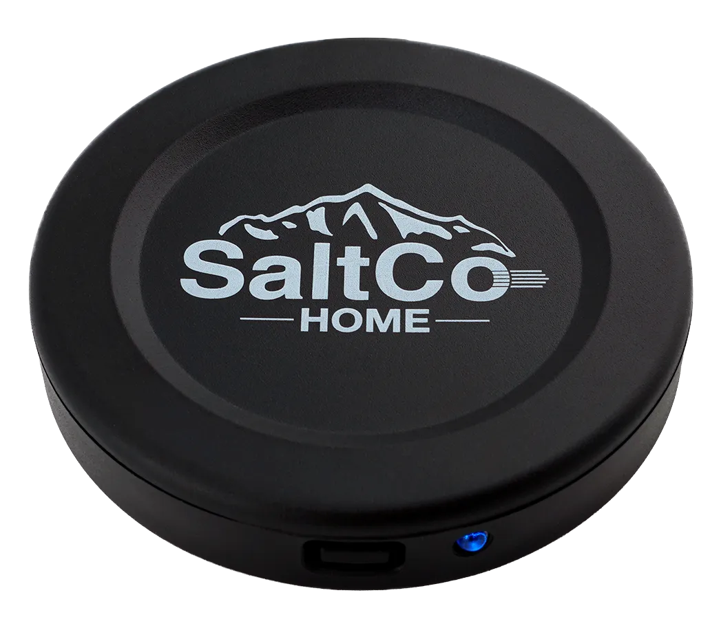 SaltCo Home Sensor for monitoring home water softener salt levels